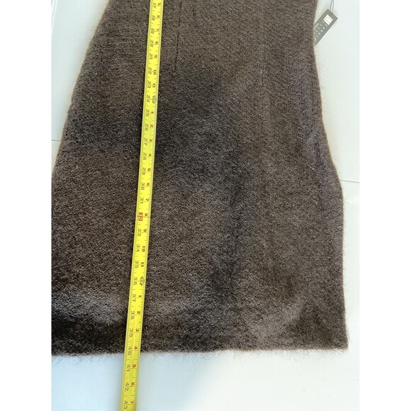 Carole Little Mohair Sheath Dress Large Brown Womens Sleeveless New - Picture 13 of 13